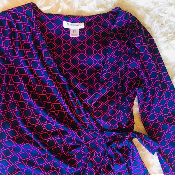 Motherhood Maternity Wrap Dress - Picture 3 of 5